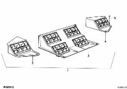 AIR OUTLET diagram for BMW 5 Series E12 520