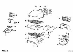 FRESH AIR SYSTEM diagram for BMW 5 Series E12 520