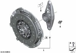 CLUTCH diagram for BMW 6 Series F06 Gran Coupé LCI M6
