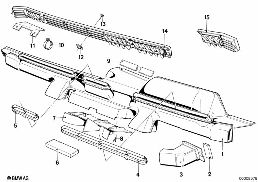 OUTFLOW NOZZLES/COVERS diagram for BMW 6 Series E24 630CSi