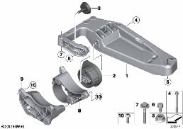 ระบบแขวนล้อกระปุกเกียร์ diagram for BMW X3 F25 18d