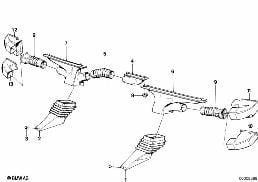 DEFROSTER NOZZLE diagram for BMW 3 Series E21 318