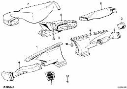 OUTFLOW NOZZLES/COVERS diagram for BMW 3 Series E30 325i