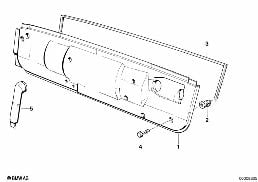 HEATER CLOSING PANEL diagram for BMW 3 Series E30 325i