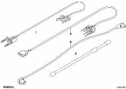 通信/オーディオ個別ケーブル diagram for BMW X6 E71 30dX