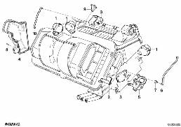 ACTUATOR/CONNECTION ROD BEHR diagram for BMW 7 Series E32 730iL