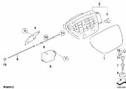 FILL-IN FLAP diagram for BMW 6 Series E63 650i