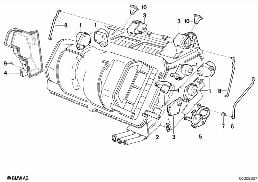 ACTUATOR AIR CONDITIONING diagram for BMW 8 Series E31 850Ci