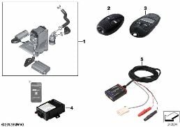INSTALL.KIT, INDEPENDENT HEATER diagram for BMW 4 Series F33 425d