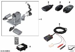 INSTALL.KIT, INDEPENDENT HEATER diagram for BMW X1 E84 23dX