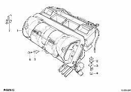 HEATER SIEMENS diagram for BMW 5 Series E34 525tds