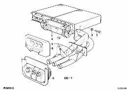 HEATER RADIATOR VALEO diagram for BMW 5 Series E34 525i