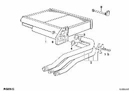 HEATER RADIATOR SIEMENS diagram for BMW 5 Series E34 525tds