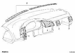 AIR OUTLET diagram for BMW 3 Series E36 M3