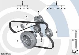 REP. KIT, DRIVEBELT ASSEMBLY,VALUE LINE