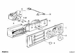 HEATER CONTROL WITH MICROFILTER diagram for BMW 5 Series E34 525tds