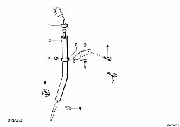 DIPSTICK diagram for BMW 3 Series E30 325e