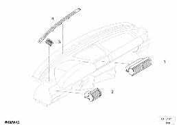 OUTFLOW NOZZLES/COVERS diagram for BMW 3 Series E36 316i 1.6