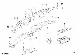 Conduite d'air diagram for BMW 7 Series E38 735iL