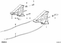 HEATER CONTROL/BOWDEN CABLE/BEHR diagram for BMW 3 Series E21 318