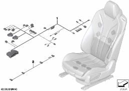 WIRING SET SEAT diagram for BMW 6 Series F06 Gran Coupé 640dX