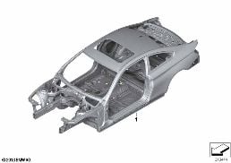 BODY SKELETON diagram for BMW 4 Series F32 425d