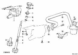 LUBRICATION SYSTEM/OIL PUMP WITH DRIVE diagram for BMW 3 Series E30 325ix