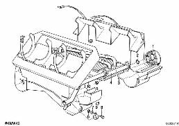 HEATER RADIATOR/MOUNTING PARTS diagram for BMW 5 Series E12 520