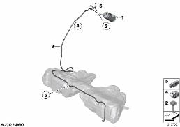 ACTIVATED CHARCOAL FILTER/FUEL VENTILAT diagram for BMW 6 Series F06 Gran Coupé LCI 650i