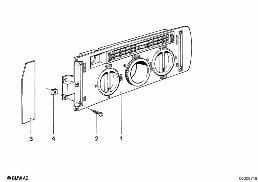 HEATING/AIR CONDITIONER ACTUATION diagram for BMW 6 Series E24 630CSi
