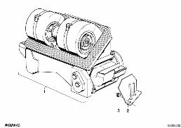HEATER/AIR CONDITIONING UNIT diagram for BMW 6 Series E24 630CSi