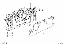 HEATER CONTROL diagram for BMW 7 Series E23 730