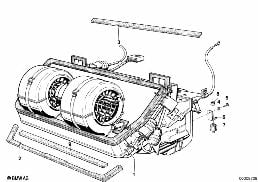 HEATER diagram for BMW 7 Series E23 735i
