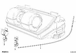 Przewód elastyczny podciśnieniowy diagram for BMW 7 Series E23 733i