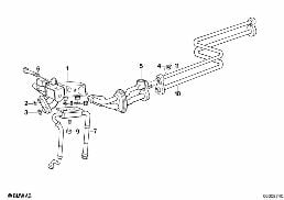 Kältemittelleitungen diagram for BMW 7 Series E32 750iL