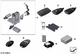 後付けセット、パーキング ヒーター diagram for BMW X6 E71 30dX
