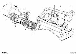 SINGLE COMPONENTS HEATER diagram for BMW 3 Series E21 318