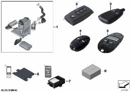 INSTALL.KIT, INDEPENDENT HEATER diagram for BMW 5 Series E60 LCI 520d