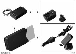 NAVIGATION PORTABLE ACCESSORIES diagram for BMW 3 Series E90 318i