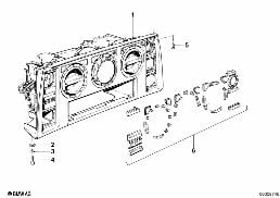 Uruchamianie ogrzew./klimat./pryzmat diagram for BMW 7 Series E23 733i