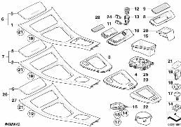 STORING PARTITION COVER diagram for BMW 3 Series E90 320d