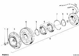 MAGNETIC CLUTCH diagram for BMW 6 Series E24 630CSi