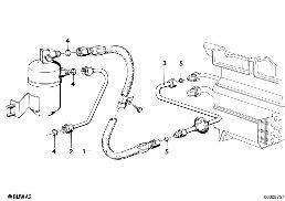 PRESSURE HOSE ASSY diagram for BMW 3 Series E21 318