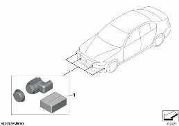 INSTALL.KIT, PARK DISTANCE CONTROL,FRONT diagram for BMW 4 Series F33 425d