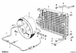 CLIMATE CAPACITOR/ADDITIONAL BLOWER diagram for BMW 3 Series E21 318