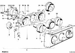 HEATING/AIR CONDITIONER ACTUATION diagram for BMW 5 Series E12 520