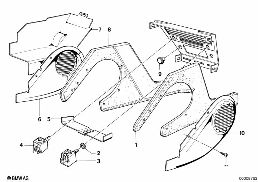 SWITCH AIR CONDITIONING diagram for BMW 5 Series E12 520