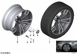 BMW LA WHEEL M DOUBLE SPOKE 433 - 20''