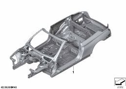 BODY SKELETON diagram for BMW 4 Series F33 LCI 435dX