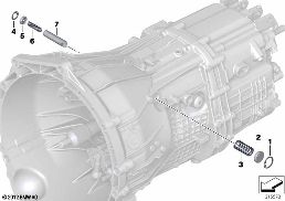 GS6-45BZ/DZ GEARSHIFT PARTS diagram for BMW 1 Series F21 M135i